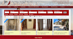 Desktop Screenshot of inmobiliariavalverde.com